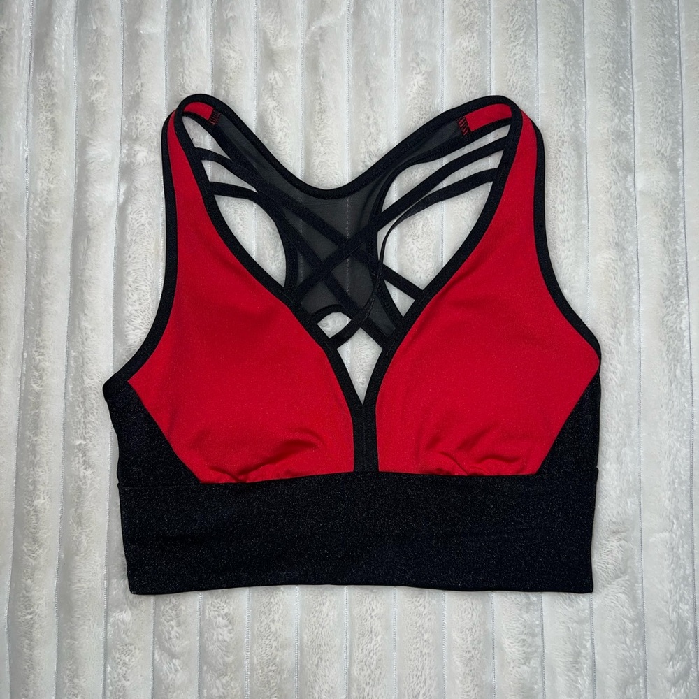 La Senza Red & Black Sports Bra